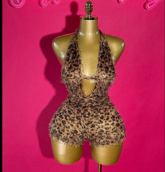 Cheetah romper